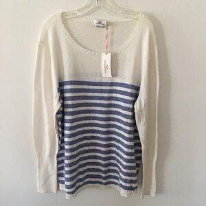 Vineyard Vines Blue/White Ripley Striped Sweater